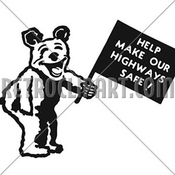 Bear With Sign