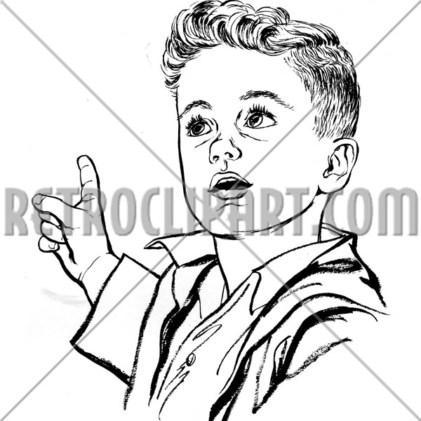 Boy Pointing