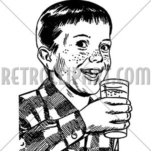 Boy With Drinking Glass