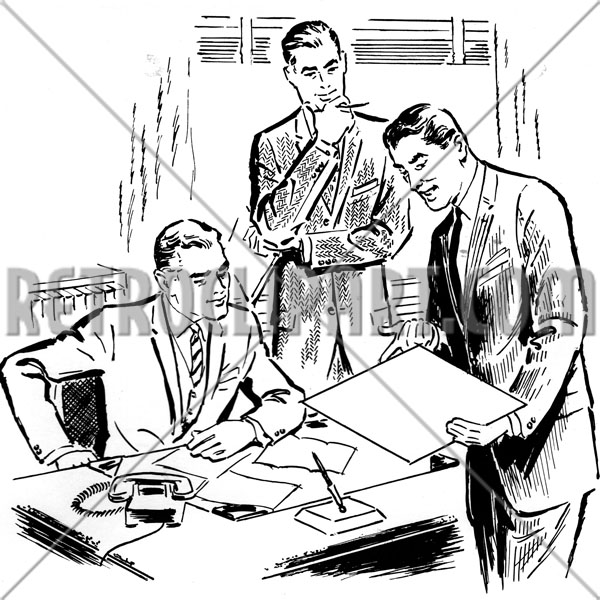Businessmen Reviewing Proposal