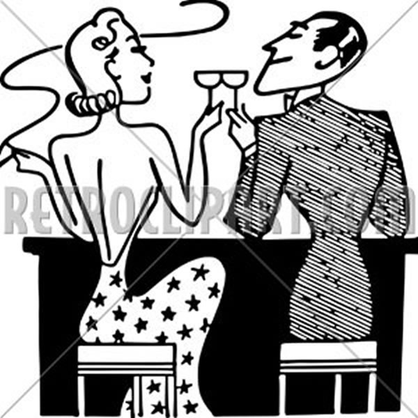 Couple Having Cocktails In Club