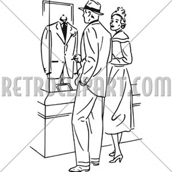Couple Shopping For A Suit