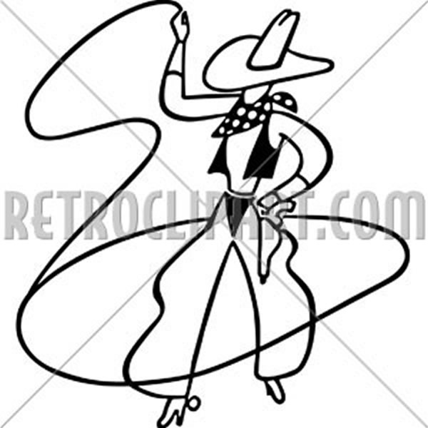 Cowboy Spinning Lariat