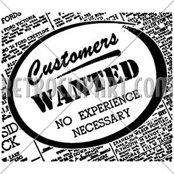 Customers Wanted