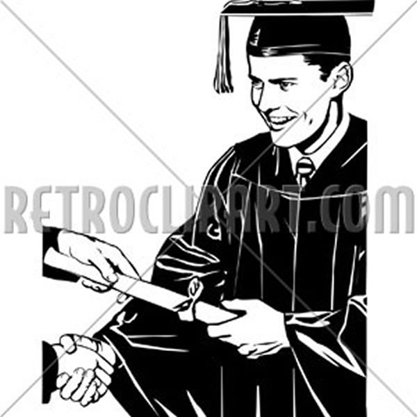 Grad Receiving Diploma