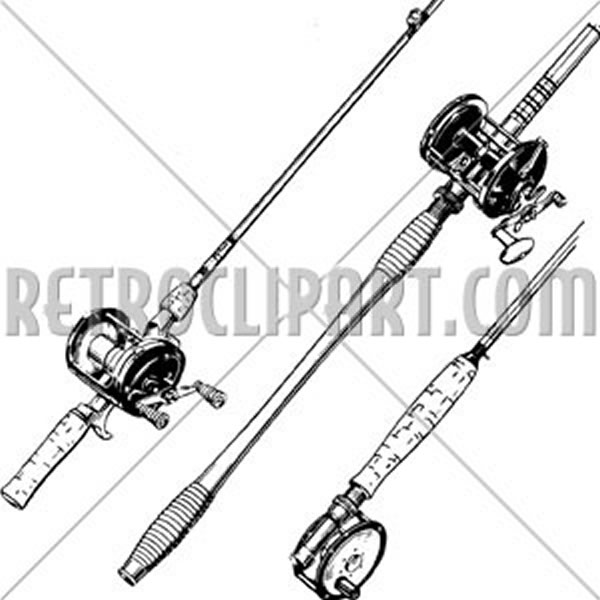 Group Of Fishing Rods