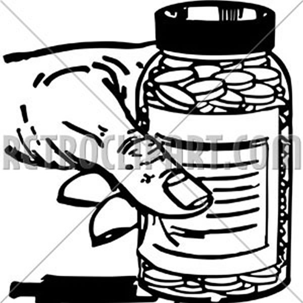 Hand With Pill Bottle