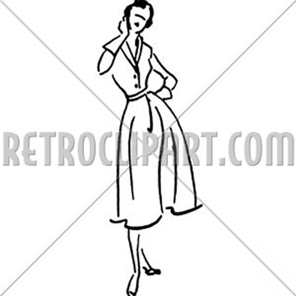 Lady In Sleeveless Dress