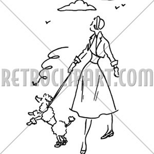 Lady With Poodle