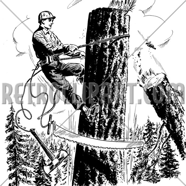 Lumberjack Topping Tree