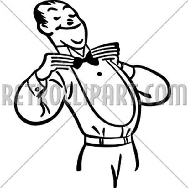 Man Adjusting Bow Tie