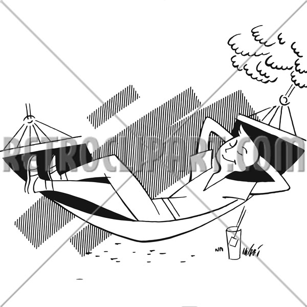 Man Lounging In Hammock 2