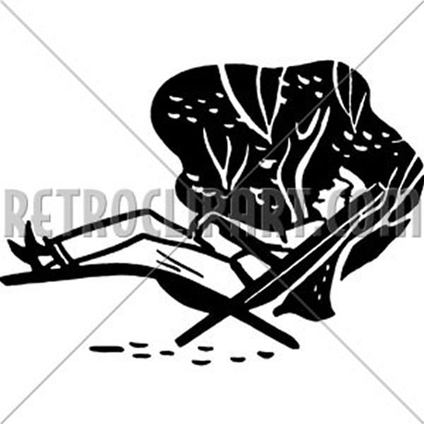 Man Relaxing In A Chaise