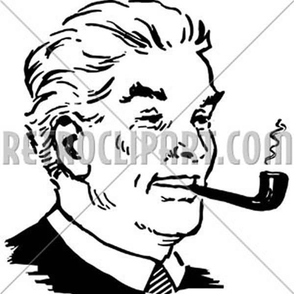 Man Smoking Pipe