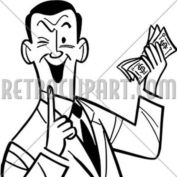 Man With Wad Of Cash