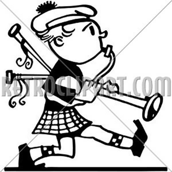 Marching Bagpiper
