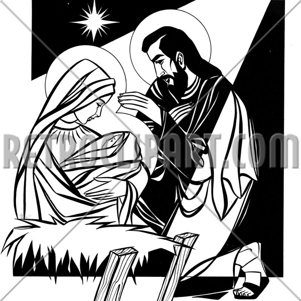 Mary, Joseph And Baby Jesus