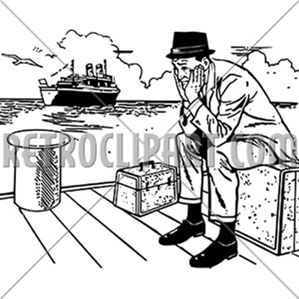 Missed The Boat Retroclipart Com