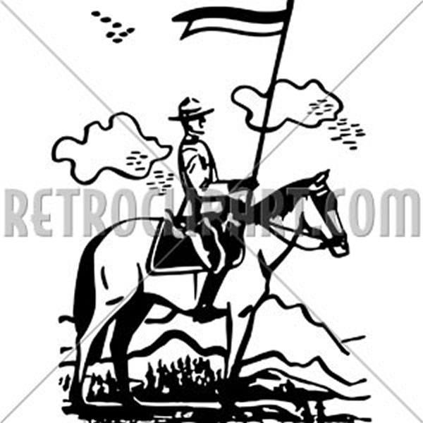 Mountie On Horseback