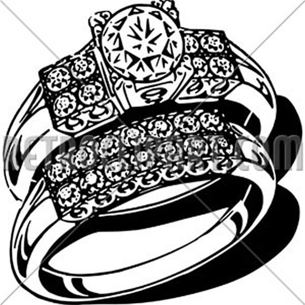 Opulent Wedding Ring Set