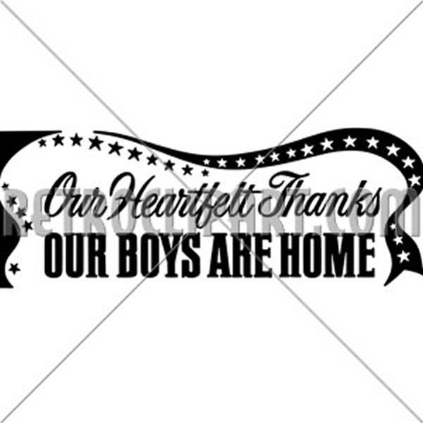 Our Boys Are Home Banner