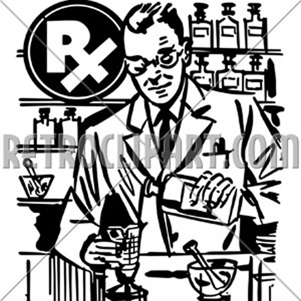 Pharmacist Mixing Medicine