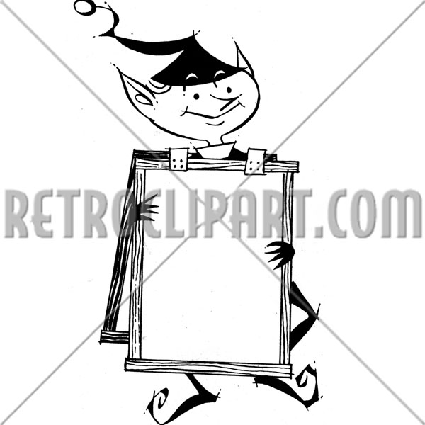 Pixie With Sandwich Board