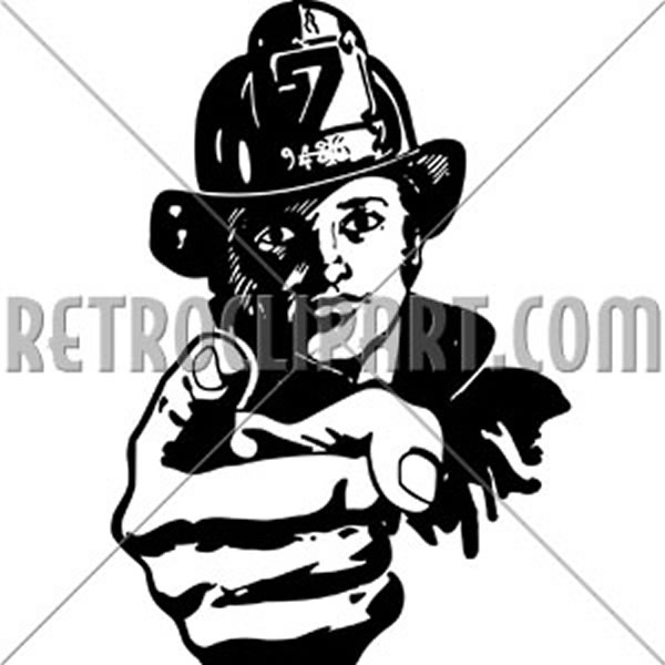 Pointing Fireman