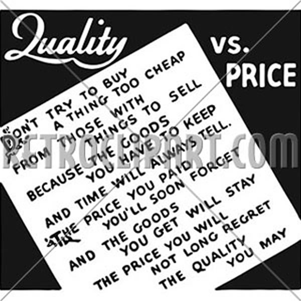 Quality Vs Price