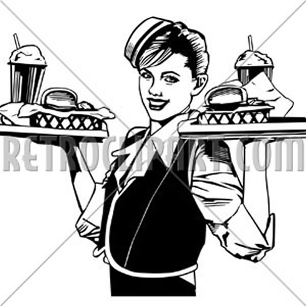 Retro Waitress