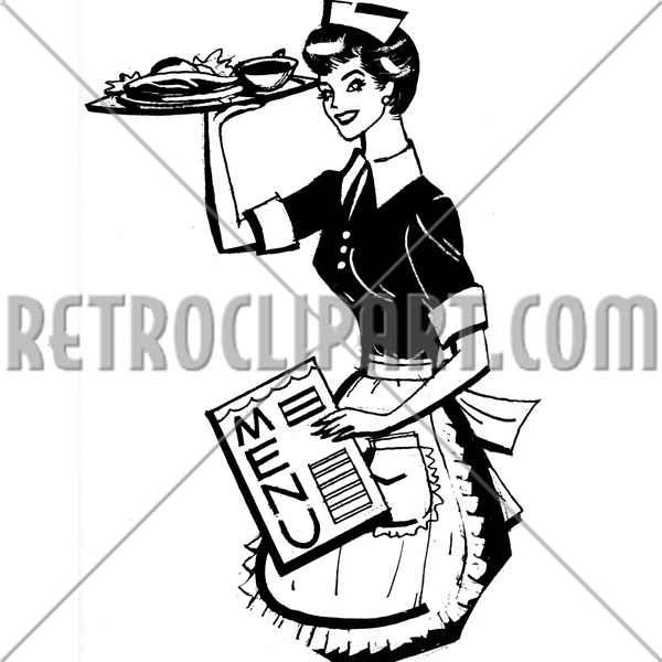 Retro Waitress 2
