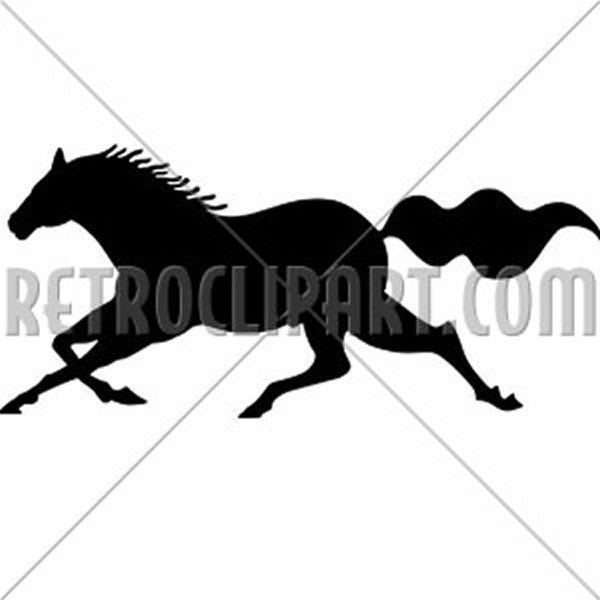 Running Horse Silhouette