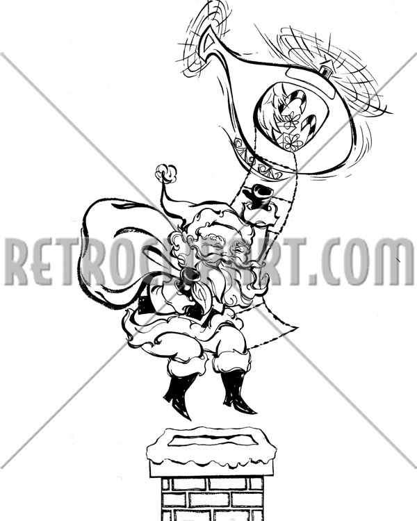 Santa Jumping From Helicopter