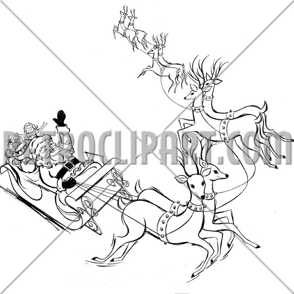 Santa With His Sleigh