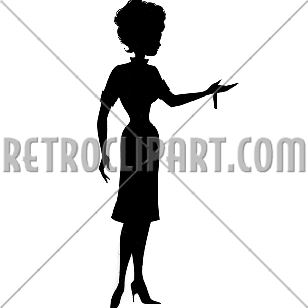Teacher Gesturing Silhouette