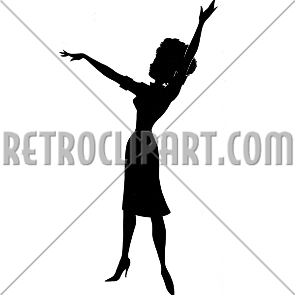 Teacher Proclaiming Silhouette