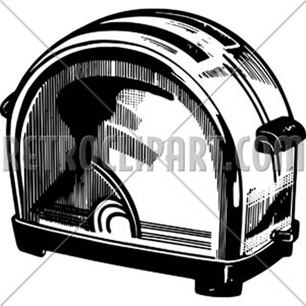 retro toaster clipart