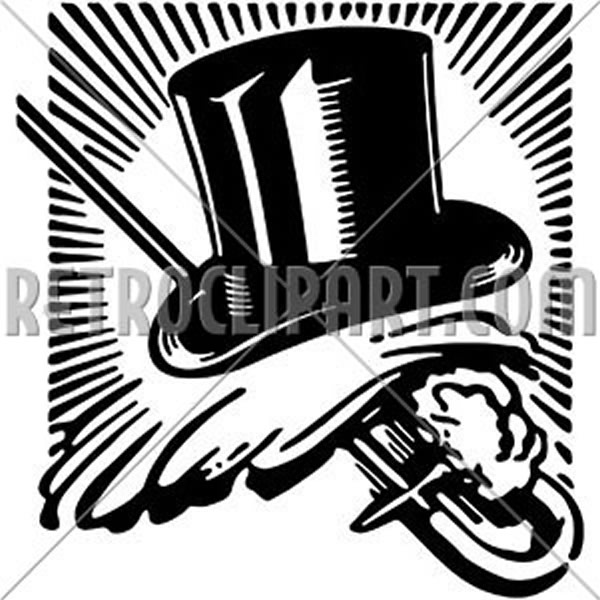 Top Hat Gloves And Cane 2
