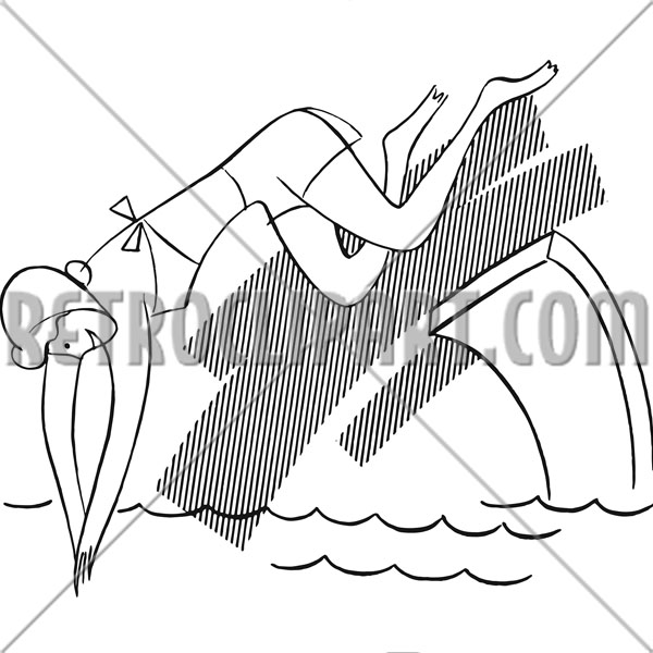 Woman Diving
