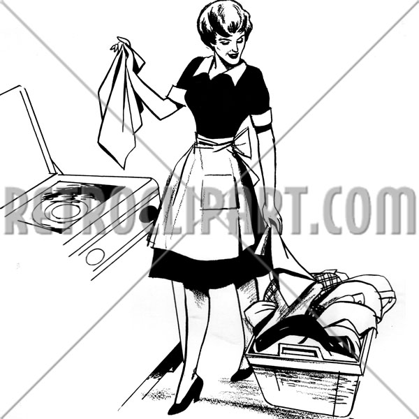 Woman Doing Laundry