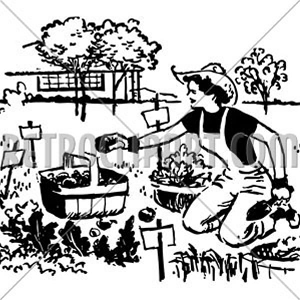Woman Gardening