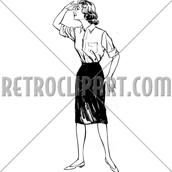 Woman Looking