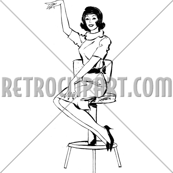Woman On Stool