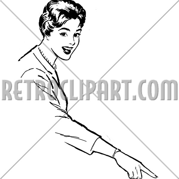 Woman Pointing