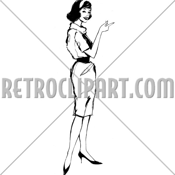 Woman Pointing 2